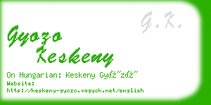 gyozo keskeny business card